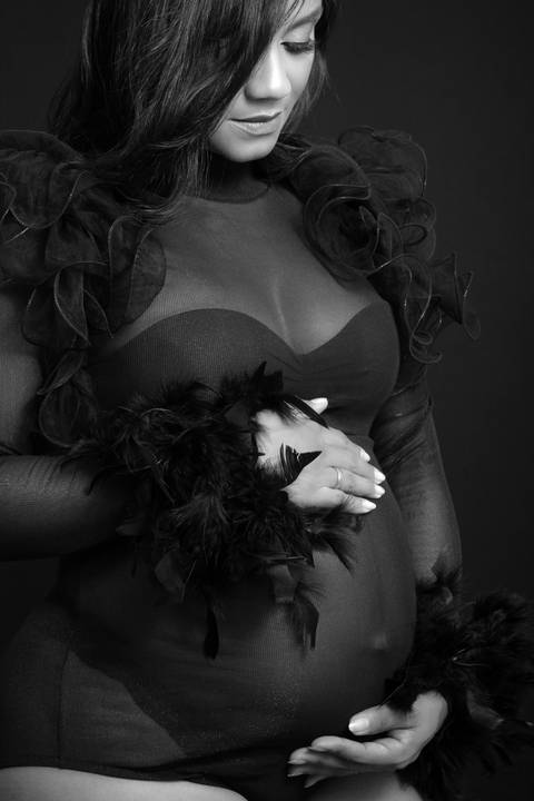 Ensaio em estúdio da gestante Lenice em Bom Jesus da Lapa '