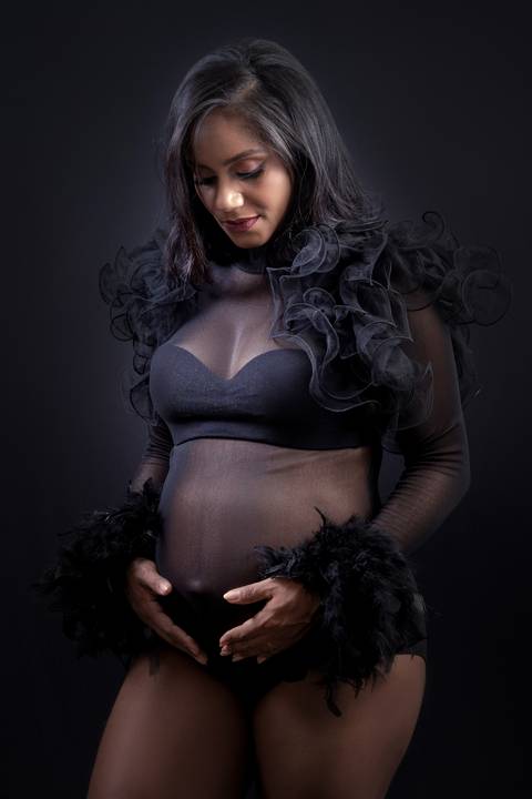 Ensaio em estúdio da gestante Lenice em Bom Jesus da Lapa '