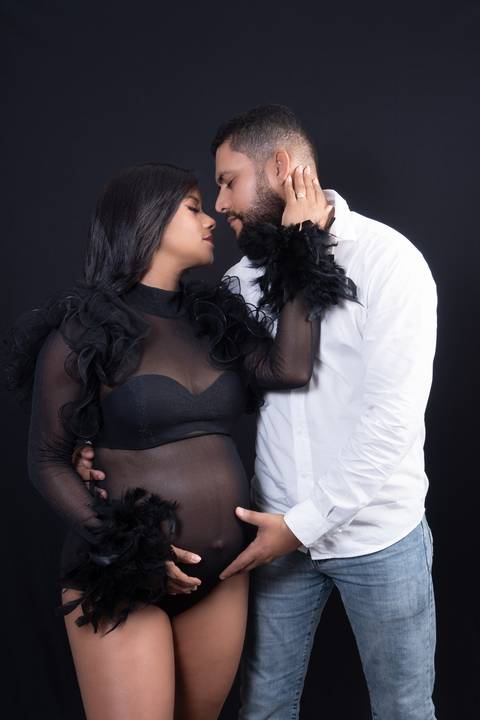 Ensaio em estúdio da gestante Lenice em Bom Jesus da Lapa '