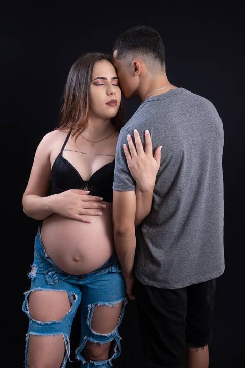 Ensaio Gestante em Estúdio de Taline Ohrana em Bom Jesus da Lapa'