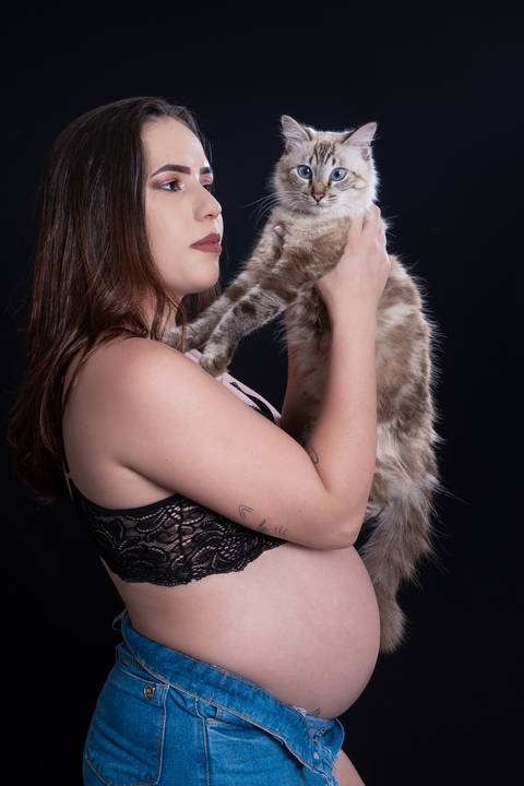 Ensaio Gestante em Estúdio de Taline Ohrana em Bom Jesus da Lapa'