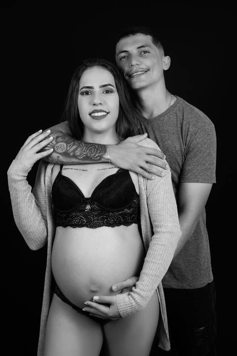 Ensaio Gestante em Estúdio de Taline Ohrana em Bom Jesus da Lapa'
