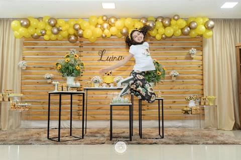 fotografo profissional aniversario  pinta e borda joinville decoração girassol luisa 11 anos'
