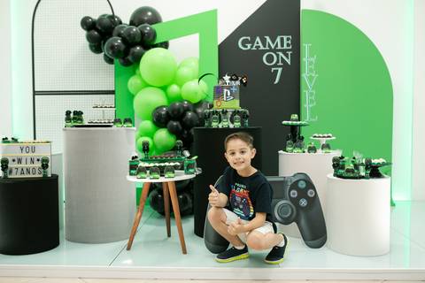 fotografa de aniversario joinville realeza festas kids decoração video game'