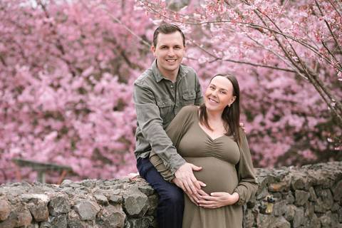 ensaio fotografico gestante florada cereija sakura externo daisy evaristo fotografia esperando benicio jenifer thiago'