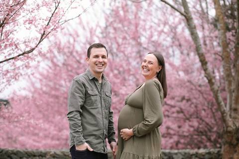 ensaio fotografico gestante florada cereija sakura externo daisy evaristo fotografia esperando benicio jenifer thiago'