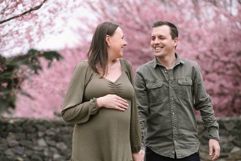 ensaio fotografico gestante florada cereija sakura externo daisy evaristo fotografia esperando benicio jenifer thiago'