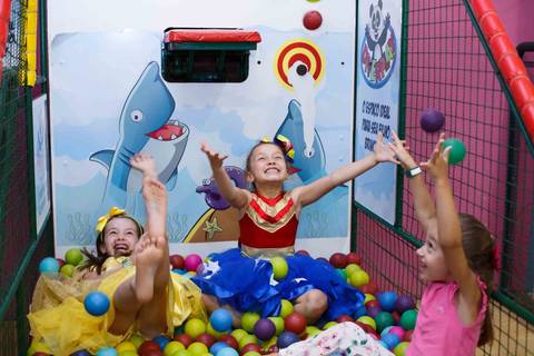 fotografo de aniversario joinville diverplay carrossel festere king park pety paio mulher maravilha decoração festa fantasia nicole 8 anos'