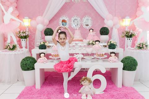 fotografo aniversário joinville casa de festa balanço eventos decoração bailarina Lia 6 anos'
