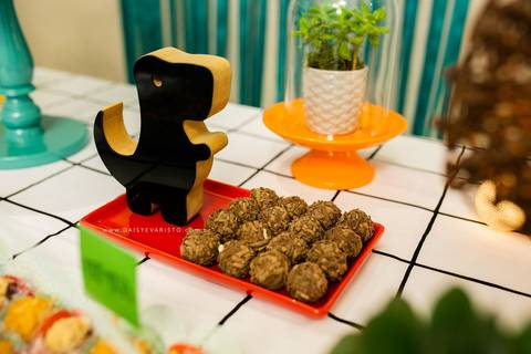 fotografo aniversario joinville festere pety paio casa de festa joinville fabrica de festas decoração dinossauros Caio 3 anos'