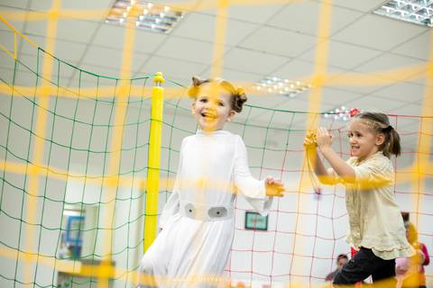 fotografo aniversario joinville festere pety paio casa de festa joinville fabrica de festas aquarela festas decoração brincanto festas star wars princesa leia Klara 5 anos'