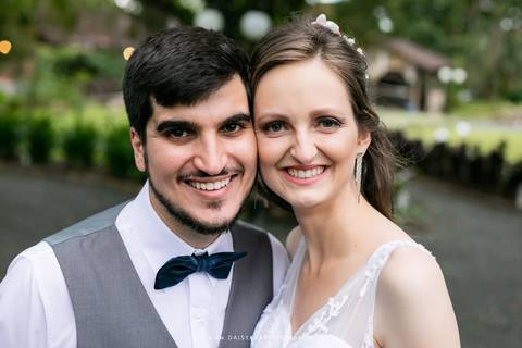 cerimonialista decoração Fran e Thiago Igreja Luterana Joinville Deise Deisy Daysi Daisy Evaristo Fotografa saida gravata borboleta'