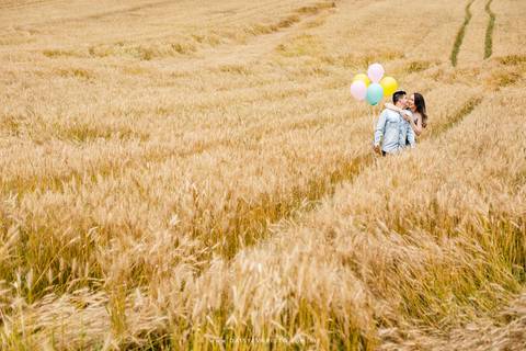 fotografo casamento ensaio gestante gravidez pre casamento noivos joinville campo alegre tais e kennedy balão campo trigo ensaio lindo campo alegre felicidade'