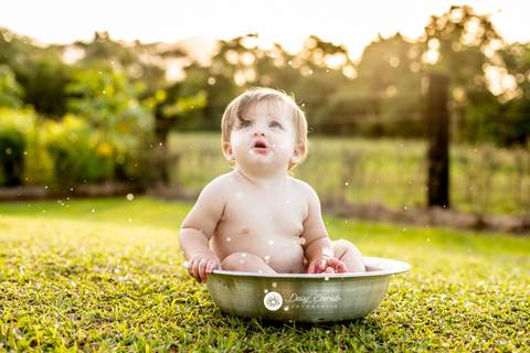 fotografia fotografo infantil familia gestante aniversario joinville banho banheira aluminio ar livre externo maria alice jaque thiago cowntry'