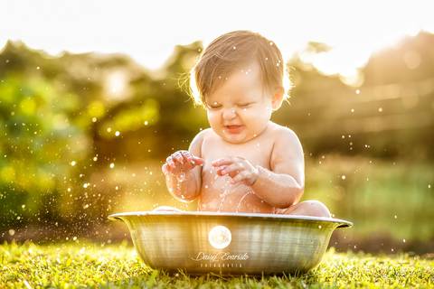 fotografia fotografo infantil familia gestante aniversario joinville banho banheira aluminio ar livre externo maria alice jaque thiago cowntry smash the cake'