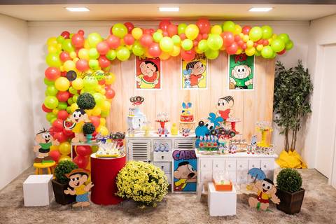 fotografo joinville salão de festa joinville adventure park decoração turma da monica Helena 5 anos'