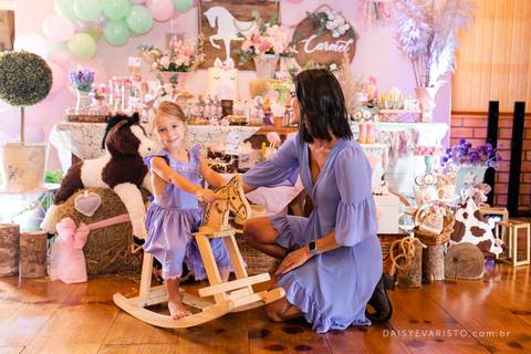 fotografo festa aniversário atelie criando sonhos decoração campestre cavalo rustica joinville campo alegre Haras DSR Carmel 4 anos'