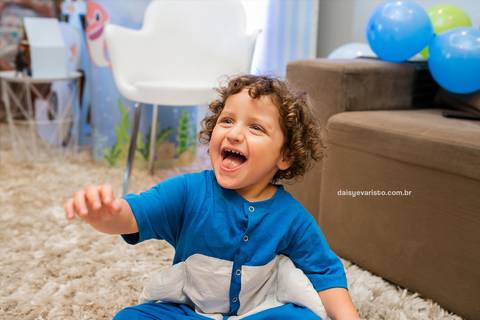 fotografo joinville aniversario baby shark festa em casa  Henrique 3 anos'
