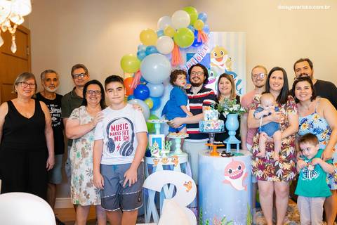 fotografo joinville aniversario baby shark festa em casa  Henrique 3 anos'