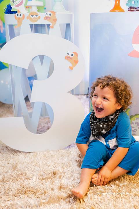 fotografo joinville aniversario baby shark festa em casa  Henrique 3 anos'