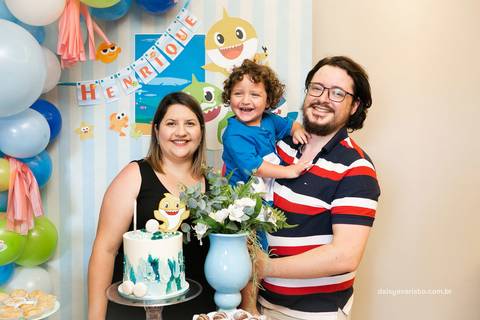 fotografo joinville aniversario baby shark festa em casa  Henrique 3 anos'