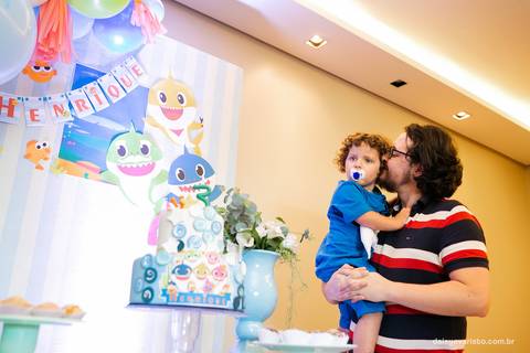 fotografo joinville aniversario baby shark festa em casa  Henrique 3 anos'