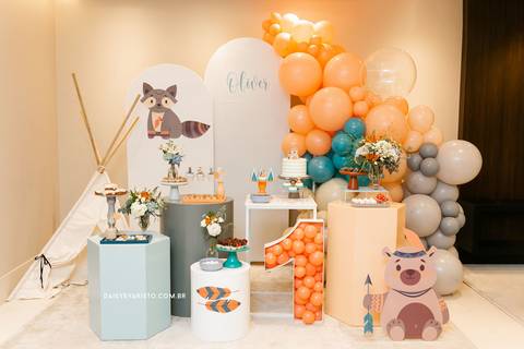 fotografo aniversario casamento ensaio joinville Oliver1ano_Decoração floresta confeitaria artesanal festa em casa estudio fotografia deise dayse daisy evaristo'