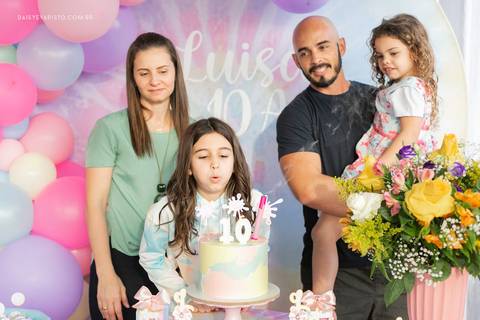 Luisa 10 anos  Daisy Evaristo Fotografia decoração tie dye fotografo aniversario joinville'