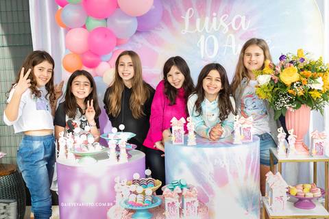 Luisa 10 anos  Daisy Evaristo Fotografia decoração tie dye fotografo aniversario joinville'