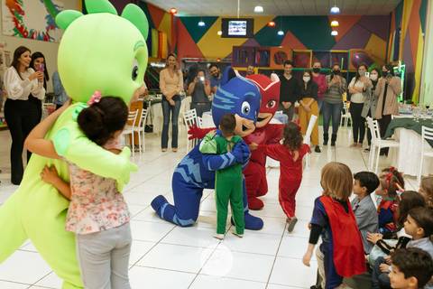 Julia Matheus 5 anos in festa buffet casa de festa Daisy Evaristo Fotografia decoração pj masks fotografo aniversario joinville'