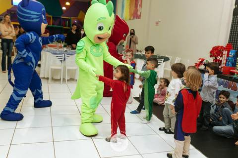 Julia Matheus 5 anos in festa buffet casa de festa Daisy Evaristo Fotografia decoração pj masks fotografo aniversario joinville'