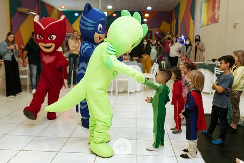 Julia Matheus 5 anos in festa buffet casa de festa Daisy Evaristo Fotografia decoração pj masks fotografo aniversario joinville'