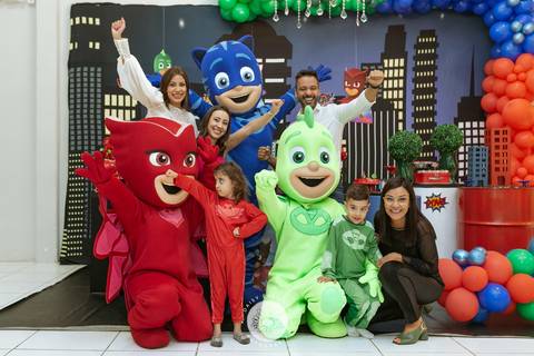 Julia Matheus 5 anos in festa buffet casa de festa Daisy Evaristo Fotografia decoração pj masks fotografo aniversario joinville'
