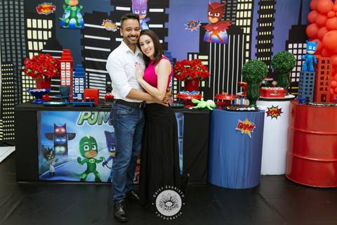 Julia Matheus 5 anos in festa buffet casa de festa Daisy Evaristo Fotografia decoração pj masks fotografo aniversario joinville'
