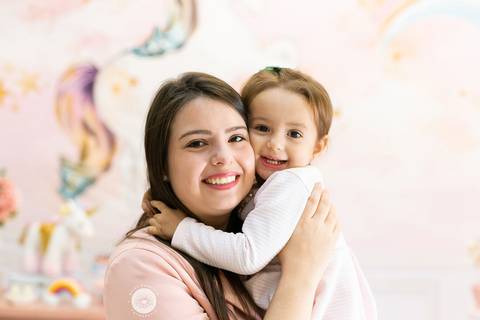 fotografo profissional joinville estudio de fotografia decoração unicornio aniversário in festa buffet Cecília 2 anos'