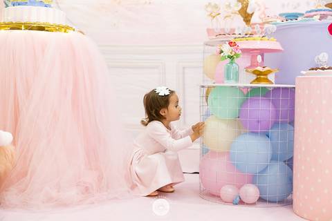 fotografo profissional joinville estudio de fotografia decoração unicornio aniversário in festa buffet Cecília 2 anos'