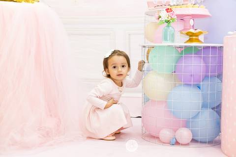 fotografo profissional joinville estudio de fotografia decoração unicornio aniversário in festa buffet Cecília 2 anos'