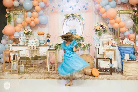 fotografo profisional de aniversario  joinville estudio de fotografia carmel 6 anos decoracao cinderela pety paio'