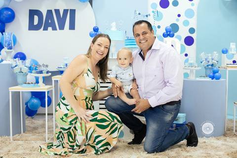 fotografo estudio foto fotografico profissional joinville aniversario kangoos Davi 1 Ano decoração azul'