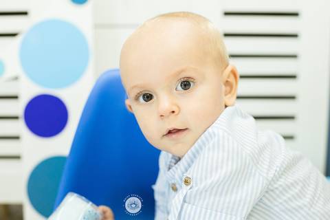 fotografo estudio foto fotografico profissional joinville aniversario kangoos Davi 1 Ano decoração azul'