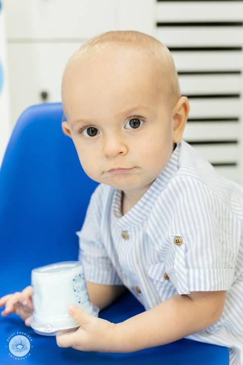 fotografo estudio foto fotografico profissional joinville aniversario kangoos Davi 1 Ano decoração azul'