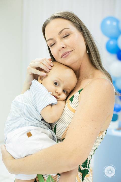 fotografo estudio foto fotografico profissional joinville aniversario kangoos Davi 1 Ano decoração azul'