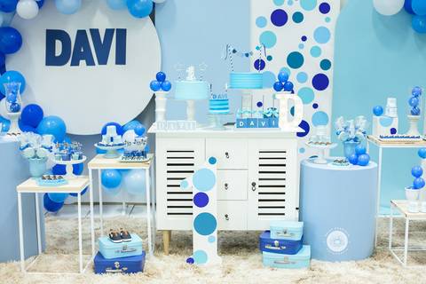 fotografo estudio foto fotografico profissional joinville aniversario kangoos Davi 1 Ano decoração azul'