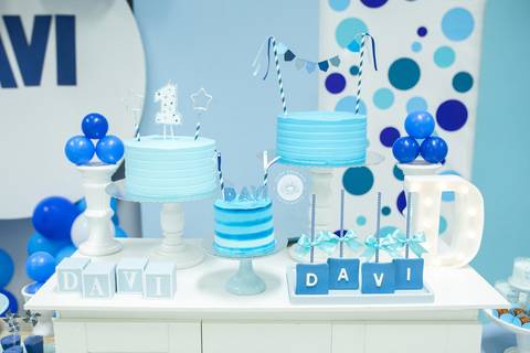 fotografo estudio foto fotografico profissional joinville aniversario kangoos Davi 1 Ano decoração azul'