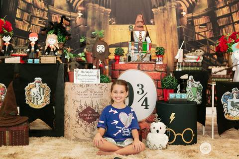 fotografo aniversario joinville Daisy Evaristo Fotografia casa de festa In Festa Buffet Maria Eduarda 8 anos decor Harry Potter'