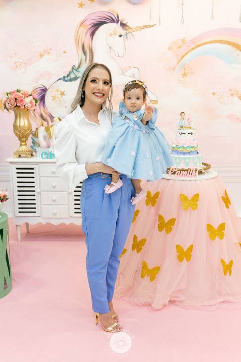 Camilly 1 ano unicornio fotografo profissional aniversario in festa joinville daisy deise dayse evaristo fotografia'
