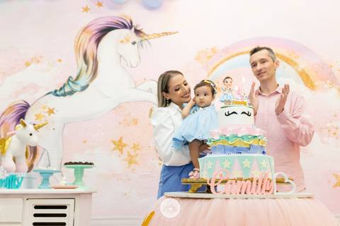 Camilly 1 ano unicornio fotografo profissional aniversario in festa joinville daisy deise dayse evaristo fotografia'