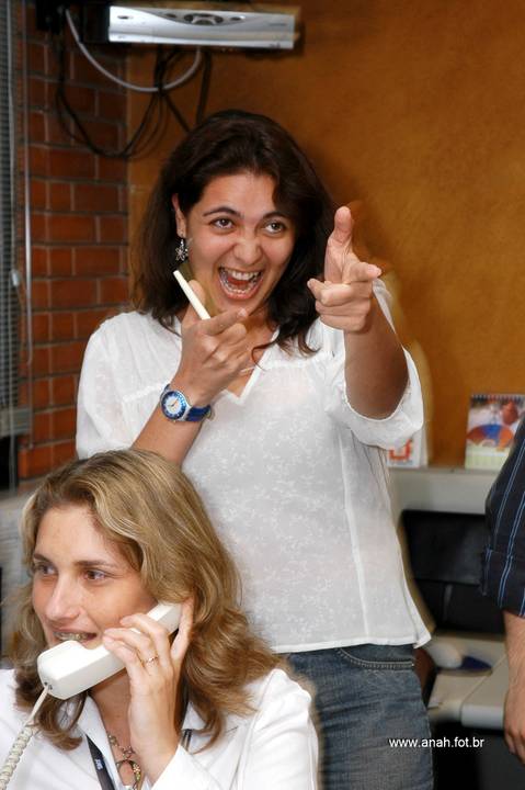 Foto dos funcionários para cartão de Natal SKY'