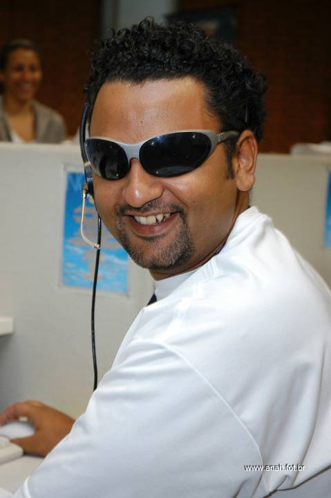 Foto dos funcionários para cartão de Natal SKY'