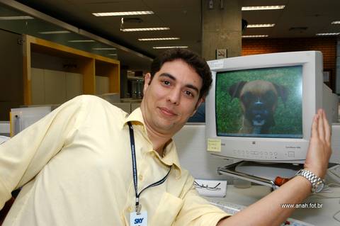 Foto dos funcionários para cartão de Natal SKY'